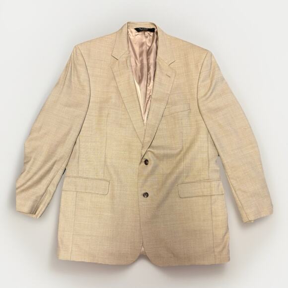 Jos. A. Bank Other - Jos A Bank Gordon Model Sport Coat 46L Gold Wool Silk Blend Vintage 90s-2000s